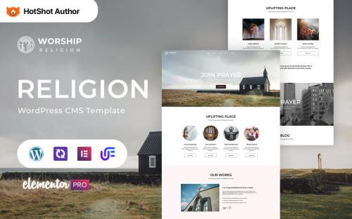 Worship - Religion WordPress Elementor Theme theme free